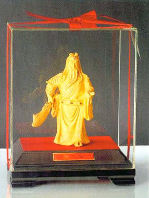 絨沙金工藝品 關(guān)公