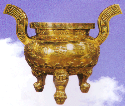銅鑄香爐