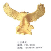 絨沙金工藝品 壯志凌云