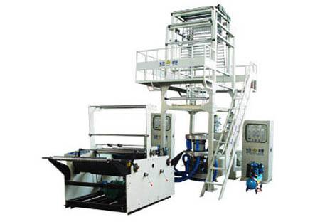 兩層共擠旋轉(zhuǎn)機(jī)頭吹膜機(jī)組