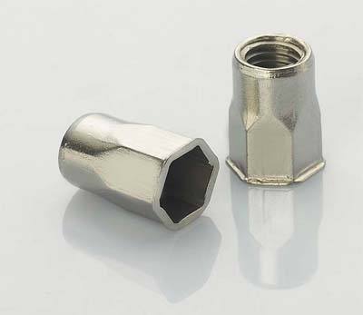 小頭內外六角鉚螺母 不銹鋼鉚螺母