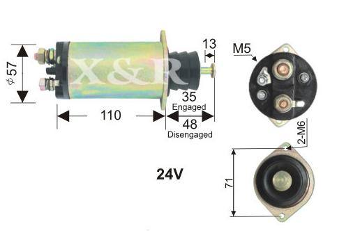 24V 車用起動機電磁開關 NIKKO車型
