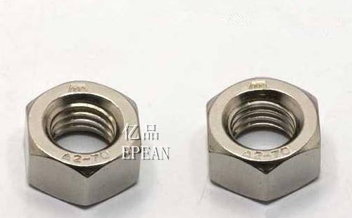 304不銹鋼六角螺母 M6