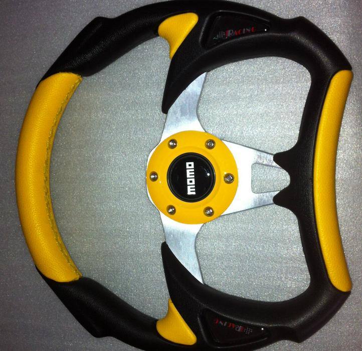 供應255MM新款 真皮/絨皮方向盤 賽車改裝方向盤