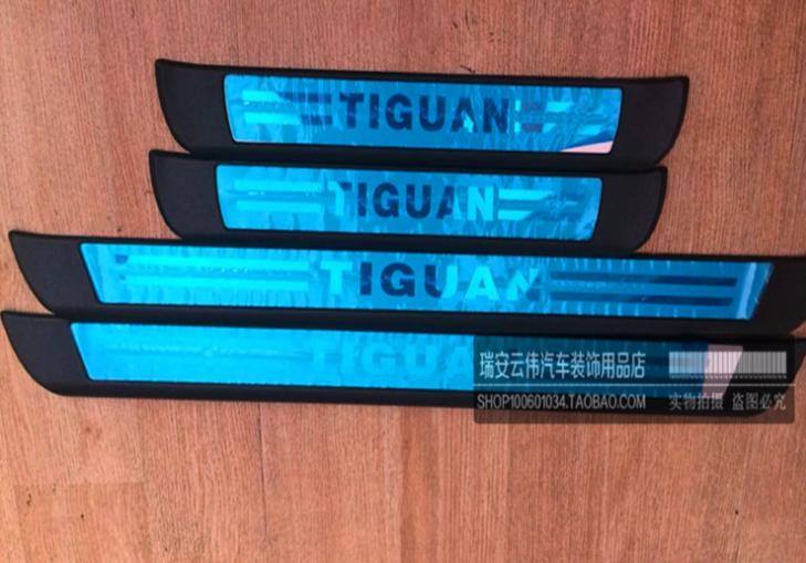 款大眾途觀專用改裝門檻條 迎賓踏板 門檻防擦條