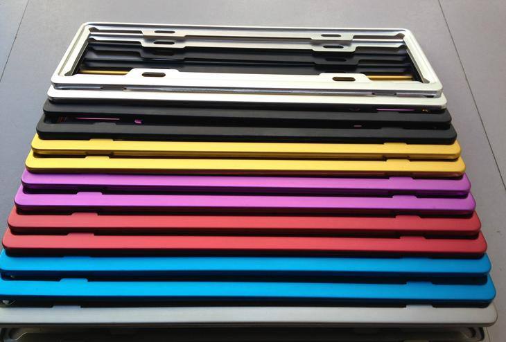 鎂合金車牌架 新國(guó)標(biāo)車牌架 符合新交規(guī)航空鋁 牌照架 牌照框