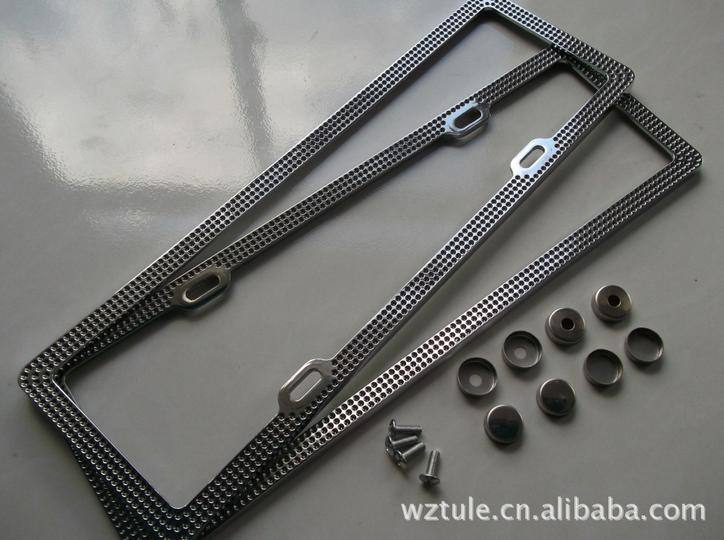 供應(yīng)鋅合金通用車DAD無鉆車牌架框牌照框車牌框