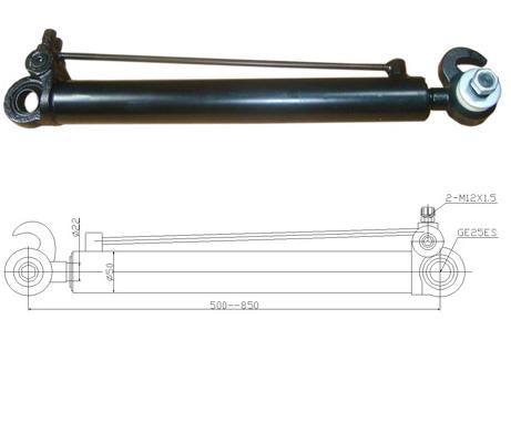 德龍 駕駛室翻轉油缸