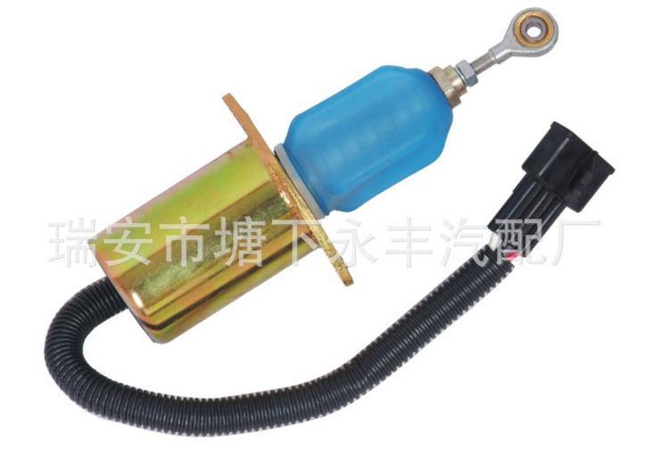 供應斷油電磁閥 康明斯6CT[黑扁三插] 37Z36-56010