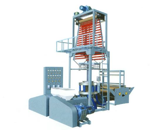 SJ-45×2（40×2）雙層共擠旋轉(zhuǎn)模頭吹膜機(jī)組