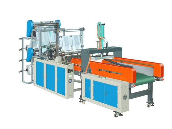 SHXJ-E600700800型電腦控制自動沖口雙層制袋機