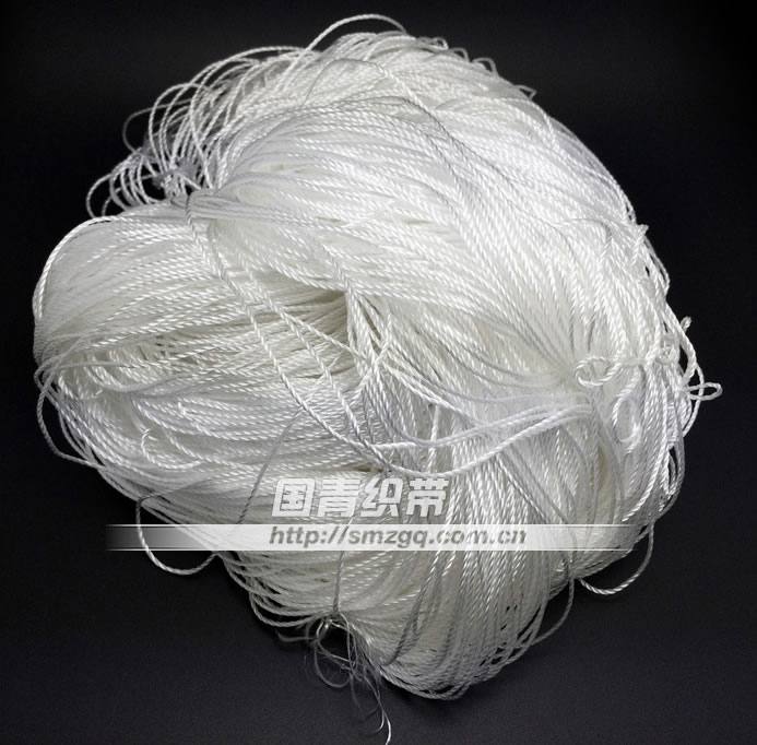 溫州織帶廠家供應(yīng)玩具吊牌用細(xì)繩(圖) 多種規(guī)格，本白色