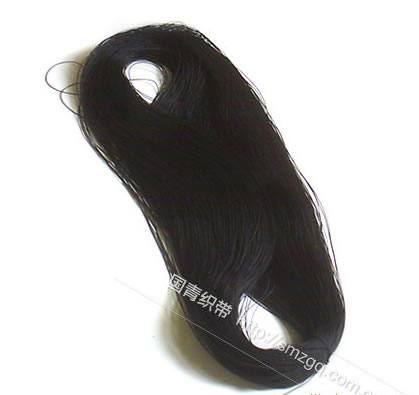 廠價大批量供應 供應滌綸細圓繩(圖) 0.7mm 黑色 掛牌配件 拉線