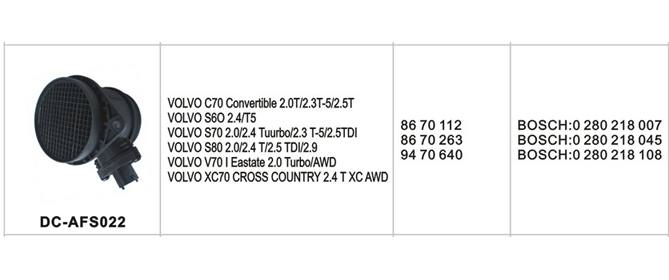DC-AFS023汽車空氣流量計