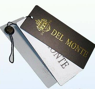 專業生產中高檔服裝 凹凸 UV 燙金 加厚服裝吊牌 服裝輔料