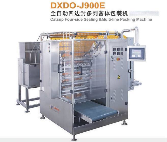 J900E全自動四邊封多列醬體包裝機