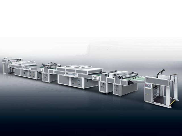 XGSG-1200D全自動UV厚薄紙三輥三機(jī)頭全面上光機(jī)（UV厚薄紙三輥兩機(jī)頭）