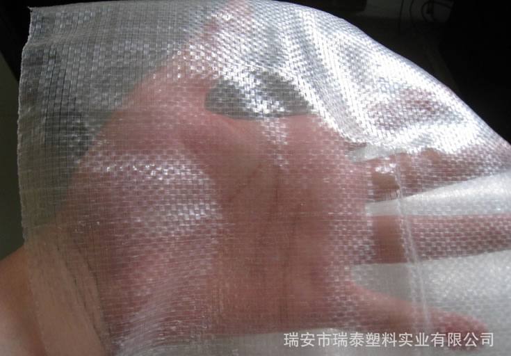 溫州廠家直銷供應18扣優質30CM-70CM寬透明編織袋，塑料編織袋