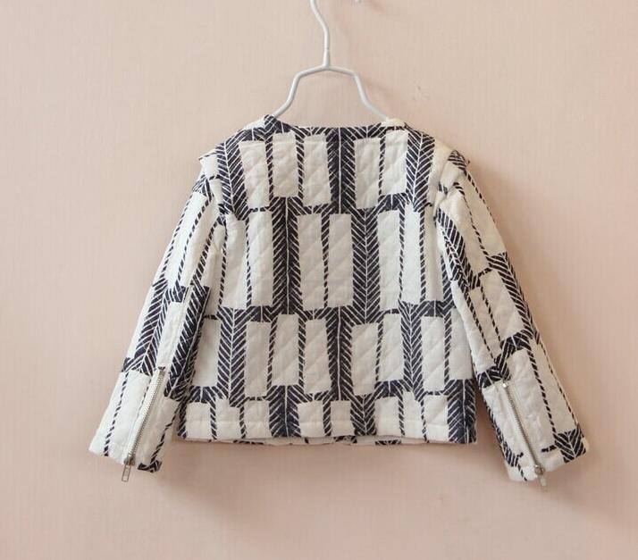 2014秋裝 歐美韓版女童裝兒童 格子外套夾棉長袖夾克批發一件代發