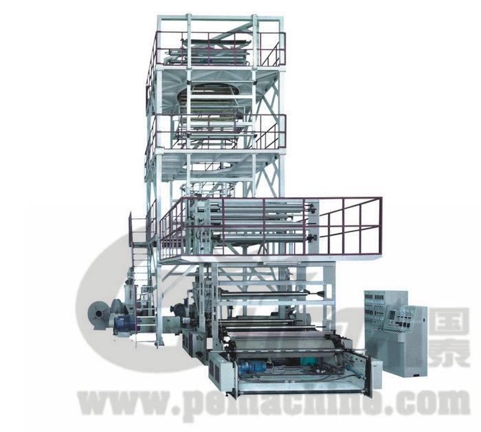 MSJ-GS系列 多層共擠(上吹旋轉(zhuǎn)牽引式)包裝薄膜吹膜機(jī) 