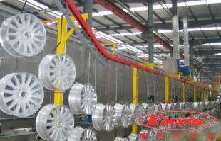 汽車輪轂電泳噴塑涂裝生產線 