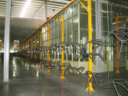 按摩椅噴塑涂裝生產(chǎn)線