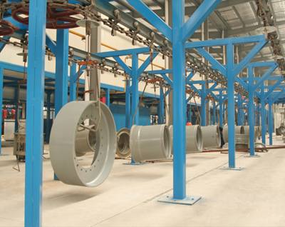 工程車輪轂涂裝生產線