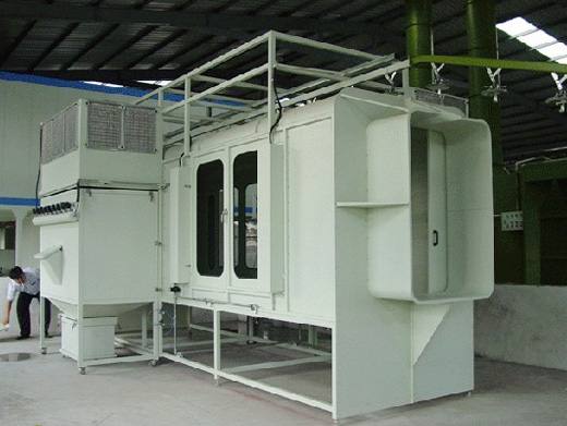 手動粉末回收噴臺