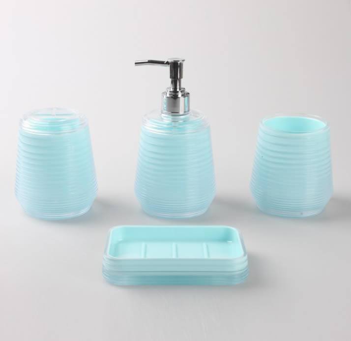 廠家上新 亞克力衛浴四件套 彩色浴室套件 雙層衛浴套件 低價批發