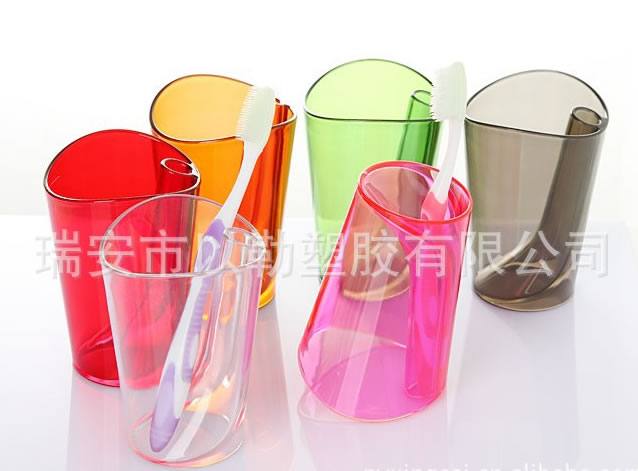 創(chuàng)意防垢二合一 洗漱杯 廣告促銷情侶杯 塑料水杯 刷牙杯