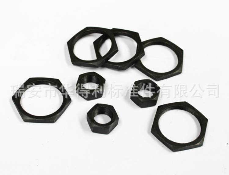 現貨供應8.8級六角螺母 黑色六角螺母 碳鋼螺母 高強度8級螺母