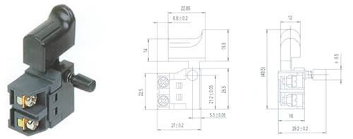 QH02-03按扭開關 電動工具開關