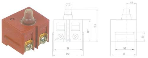 QH09-02按扭開(kāi)關(guān) 電動(dòng)工具開(kāi)關(guān)