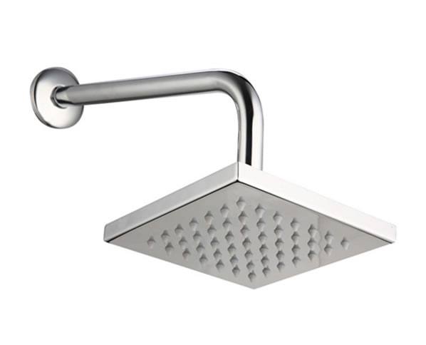 廠家批發(fā)淋浴房桑拿房暗裝入墻淋浴四方6寸不銹鋼噴頭埋墻淋浴套