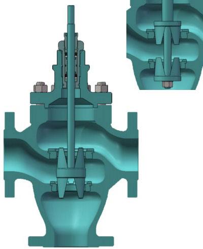 GYL23100直行程三通合/分流控制閥