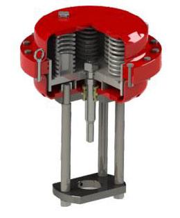 L600系列直行程多彈簧活塞式氣動執行機構