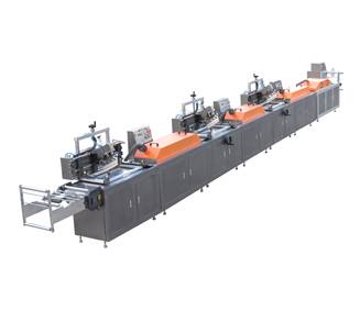 全自動高溫鋼帶三色絲網(wǎng)商標(biāo)印刷機(jī)（RS-3003）