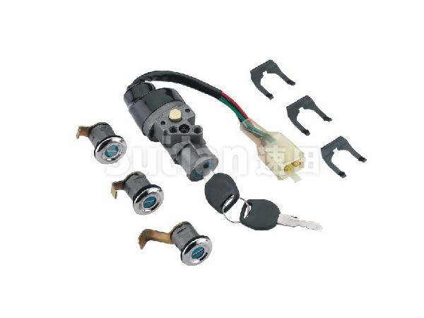 ST607大綿羊四鎖 電動(dòng)車鎖具 電動(dòng)車套鎖