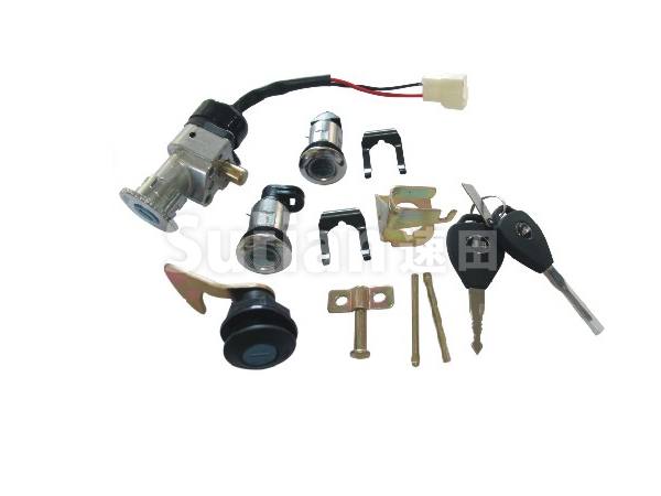 ST614喜力四鎖 電動車鎖具 電動車套鎖