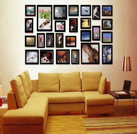 潔妮實木26相框墻多尺寸相框組合套裝批發