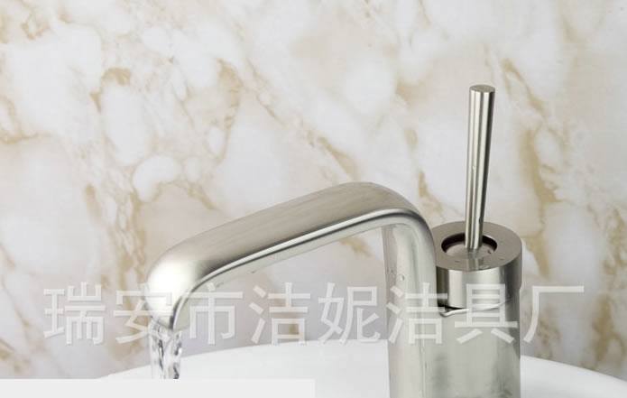 面盆龍頭 廠家直銷 出水全銅瀑布水龍頭 單孔龍頭