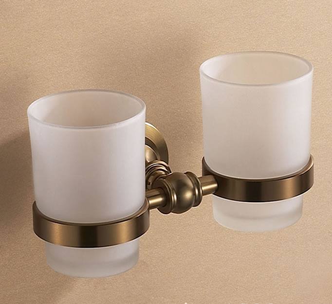 歐文 太空鋁拉絲青古銅雙杯 杯架