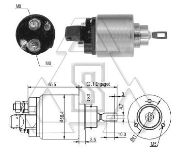 起動機電磁開關0-331-303-147 ZF 972