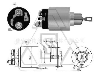 起動(dòng)機(jī)電磁開關(guān)9-337-043-013 ZF 5-777