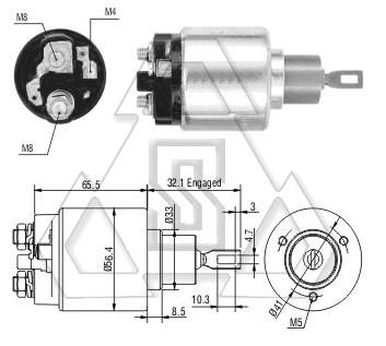 起動(dòng)機(jī)電磁開關(guān)9-330-081-061 ZF 871