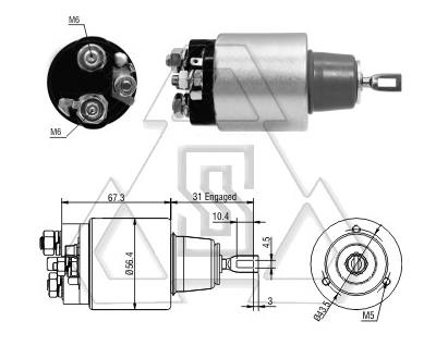 起動機電磁開關6-004-AS1-001