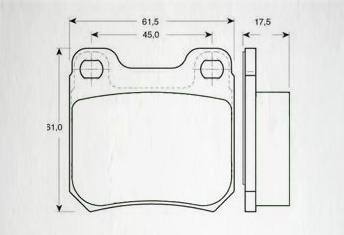 HD-CA709剎車片 汽車盤式剎車片