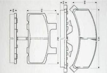 HD-CHE368剎車片 汽車盤(pán)式剎車片