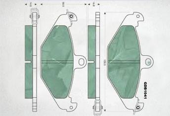HD-RE491剎車片 汽車盤式剎車片