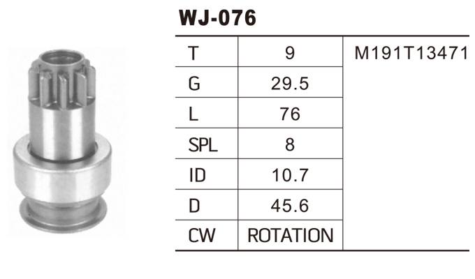 WJ-076三菱馬達齒輪